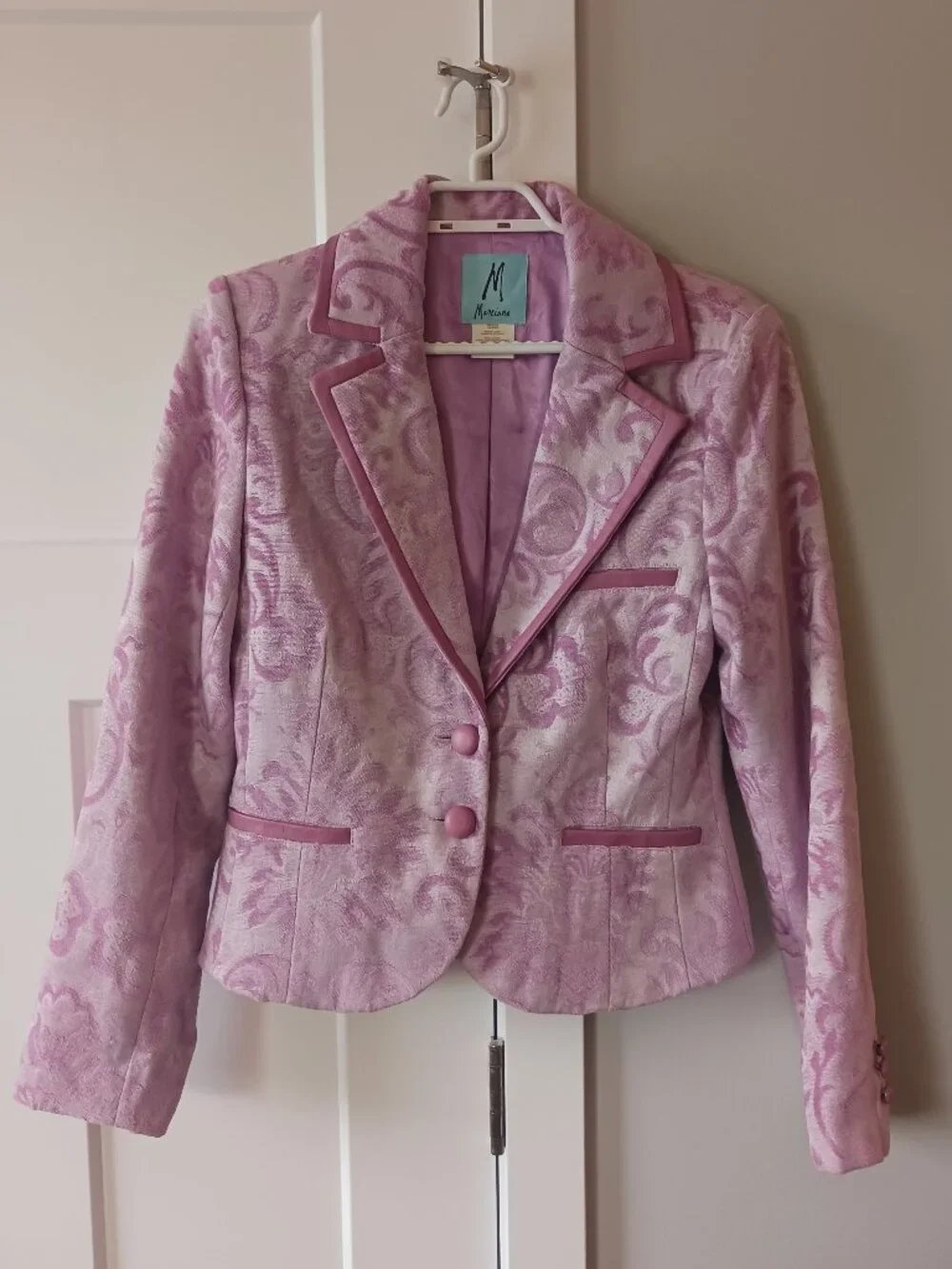 Marciano Pink Brocade Blazer Jacket - Picture 1 of 11